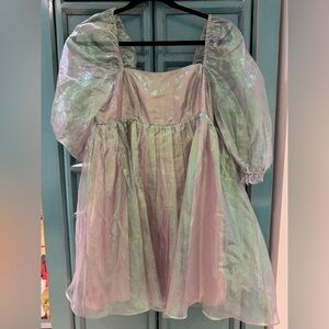 Iridescent purple, dress. Size medium.